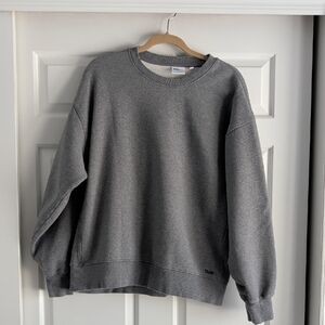 TNA Aritizia Charcoal Sweatfleece Crewneck Sweater
